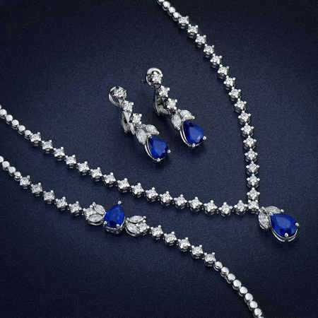 Sapphire Jewelry Set